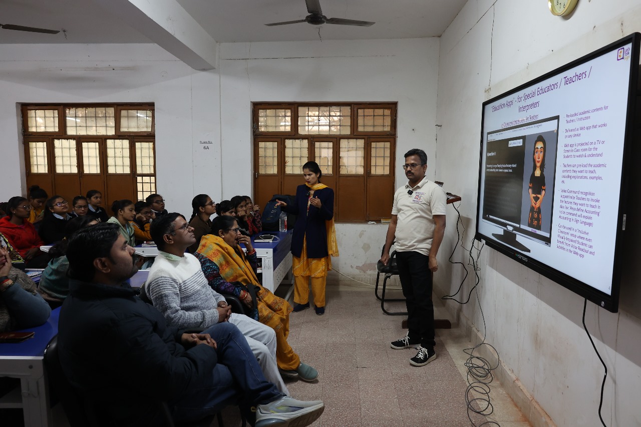 1. Implementation of Let'sTalkSign at JRDS University, Chitrakoot, Uttar Pradesh